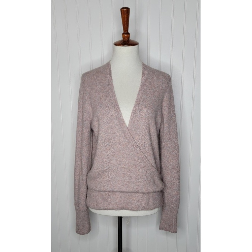 Madewell Pullover Sweater Women's size Medium Wool / Alpaca Blend Cross Front
